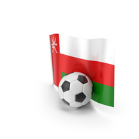 Oman Flag With Foot Ball PNG & PSD Images