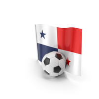 Panama Flag With Foot Ball PNG & PSD Images