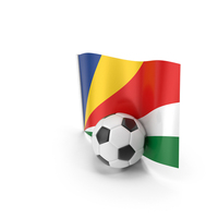 Seychelles Flag With Foot Ball PNG & PSD Images