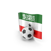 Somaliland Flag With Foot Ball PNG & PSD Images