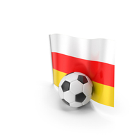 South Ossetia Flag With Foot Ball PNG & PSD Images