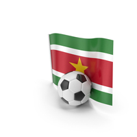 Suriname Flag With Foot Ball PNG & PSD Images