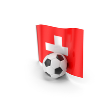 Switzerland Flag With Foot Ball PNG & PSD Images