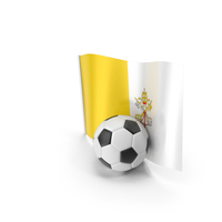 Vatican City Flag With Foot Ball PNG & PSD Images