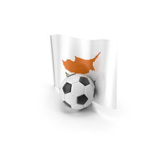 Cyprus Flag With Foot Ball PNG & PSD Images