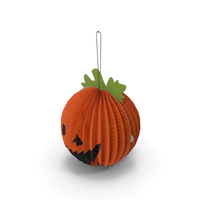 Halloween Pumpkin Paper Decorations PNG & PSD Images