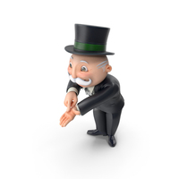Mr Monopoly Trading Pose PNG & PSD Images