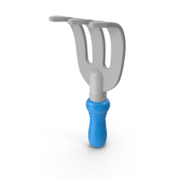 Cartoon Blue Garden Rake PNG & PSD Images