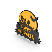 Happy Halloween Sign PNG & PSD Images