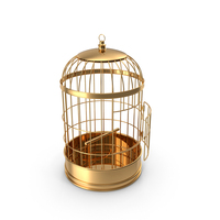 Gold Bird Cage PNG & PSD Images