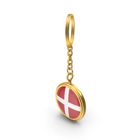 Keychain Flag Denmark PNG & PSD Images