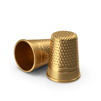 Gold Sewing Thimbles PNG & PSD Images