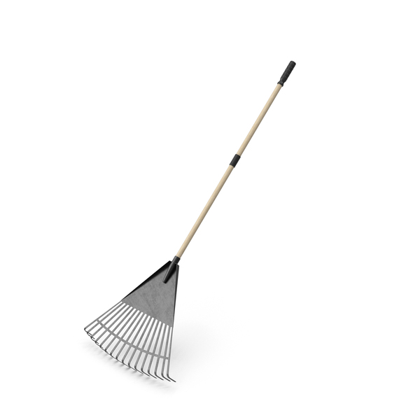 Leaf Rake With Wood Handle PNG & PSD Images