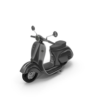 Cartoon Scooter Black PNG & PSD Images