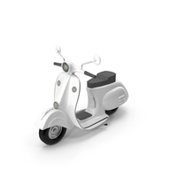 Cartoon Scooter White PNG & PSD Images