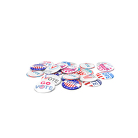 Vote Badges Elections USA Group PNG & PSD Images