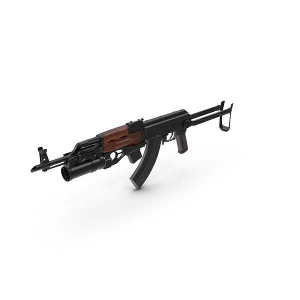 AKMS LMG 10 Wood Grenade Launcher PNG & PSD Images
