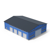 Blue Industrial Building Warehouse PNG & PSD Images
