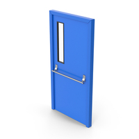 Blue Corridor Door PNG & PSD Images