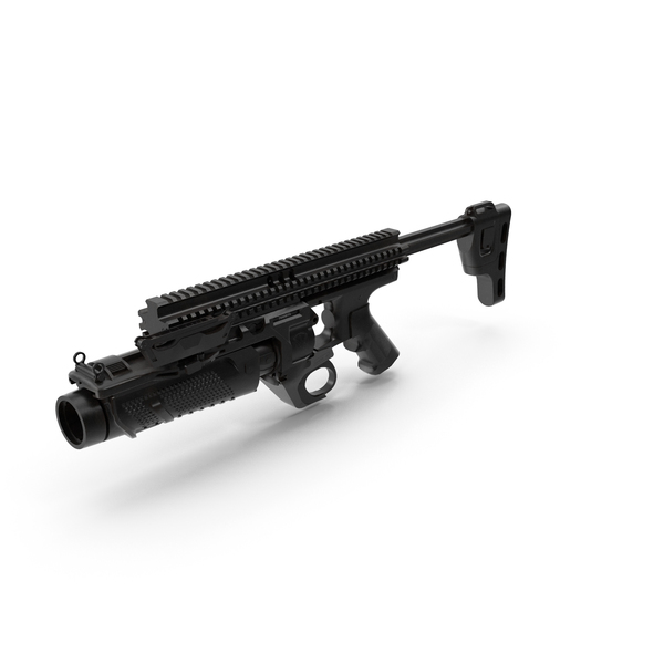 Grenade Launcher 05 Black PNG & PSD Images