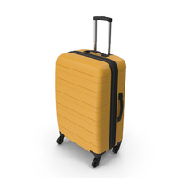 Travel Suitcase Yellow PNG & PSD Images