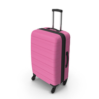 Travel Suitcase Pink PNG & PSD Images