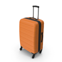 Travel Suitcase Orange PNG & PSD Images