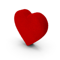 Fur Heart Red PNG & PSD Images