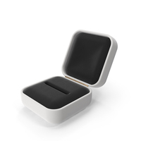 Open White Ring Box PNG & PSD Images