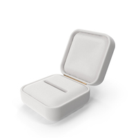Open White Ring Box PNG & PSD Images