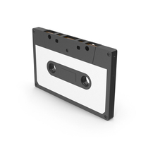 Casette Flat Black PNG & PSD Images
