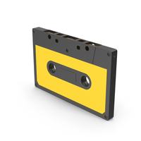 Cassette Flat Yellow PNG & PSD Images