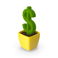 Grass Pot Dollar PNG & PSD Images