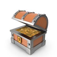 Treasure Chest Gold Open PNG & PSD Images