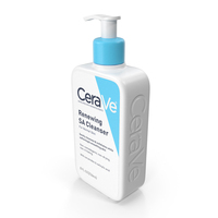 Cera Ve Cleanser Dispenser Bottle 236 ml Blue PNG & PSD Images