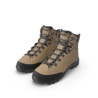 Boots For Hiking Beige PNG & PSD Images