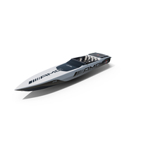 Cigarette Boat 515 Black PNG & PSD Images