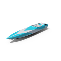 Cigarette Boat 515 Blue PNG & PSD Images