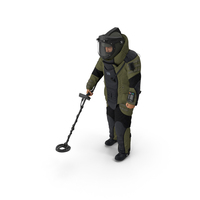 EOD 10 Bomb Suit Metal Detector PNG & PSD Images