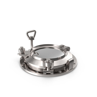 Ship Porthole Vintage Chrome PNG & PSD Images
