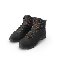 Urberg Boots For Hiking Black PNG & PSD Images
