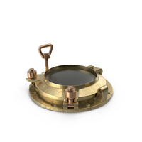 Vintage Ship Porthole Brass PNG & PSD Images