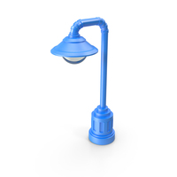 Cartoon Street Lamp Blue PNG & PSD Images