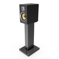 Bowers & Wilkins CM1 S2 Gloss Black On Stand PNG & PSD Images