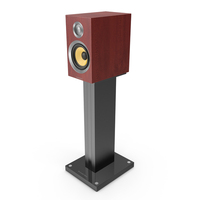 Bowers & Wilkins CM1 S2 Rosenut on stand PNG & PSD Images