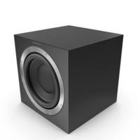 Bowers & Wilkins ASW 10 CM Black Gloss PNG & PSD Images