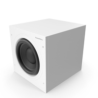 Bowers & Wilkins ASW 608 White PNG & PSD Images