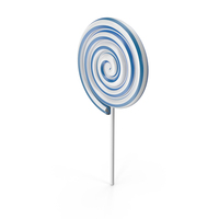 Spiral Lollipop Blue PNG & PSD Images