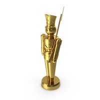 Tin Soldier With Flintlock Musket Gold PNG & PSD Images