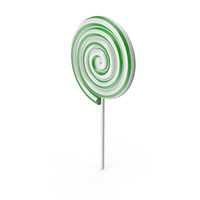 Spiral Lollipop Green PNG & PSD Images